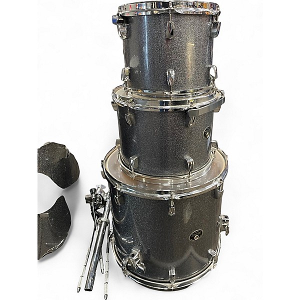 TAMA Used TAMA 5 Piece SILVERSTAR BIRCH VKS145 GXS GALAXY SILVER Drum Kit.gc
