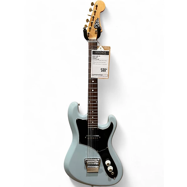 Vintage 1960s EKO COBRA 1 Blue Solid Body Electric Guitar