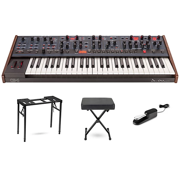 OB 6 6 Voice Analog Synthesizer Essentials Bundle