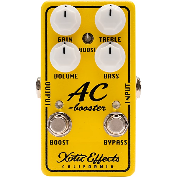 Xotic AC Booster V2 Effects Pedal Yellow