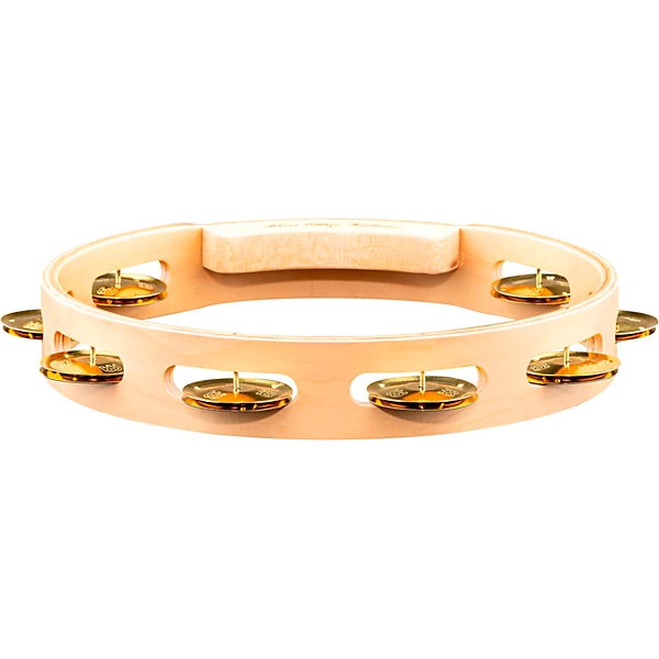 MEINL Artisan Edition Tambourine Single Row Brass Jingles 10 in.