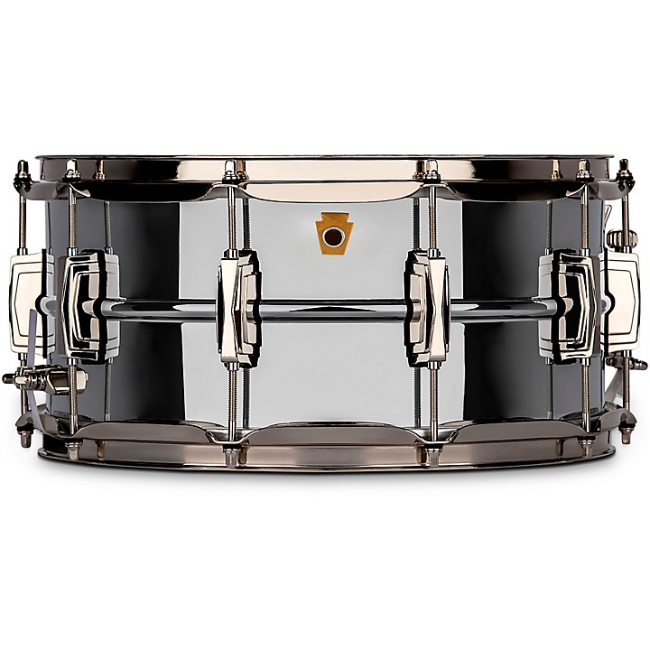 Super Ludwig Chrome Brass Snare Drum with Nickel hardware