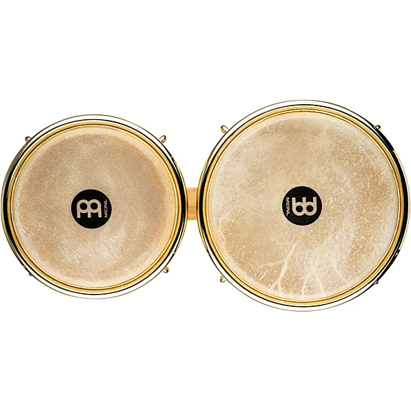 Rubber Wood Bongos with Gold Tone Hardware Natural