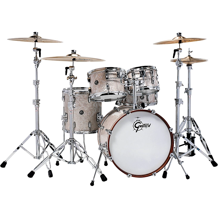 Gretsch Drums Renown 5 Piece Shell Pack with 20 Bass Drum Level 1 Vintage Pearl L44168004007000.gc