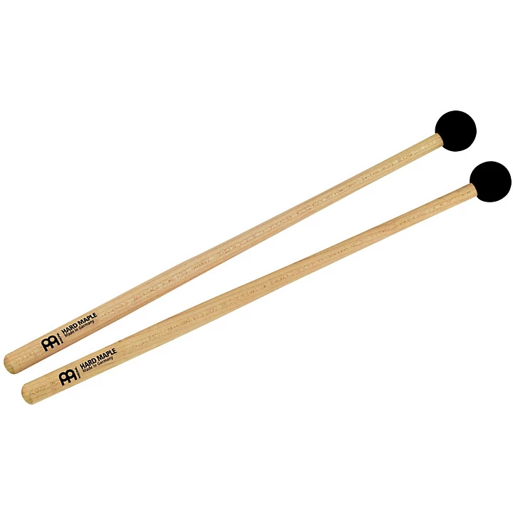 Percussion Mallet Pair with Small Soft Rubber Tips Maple Handle