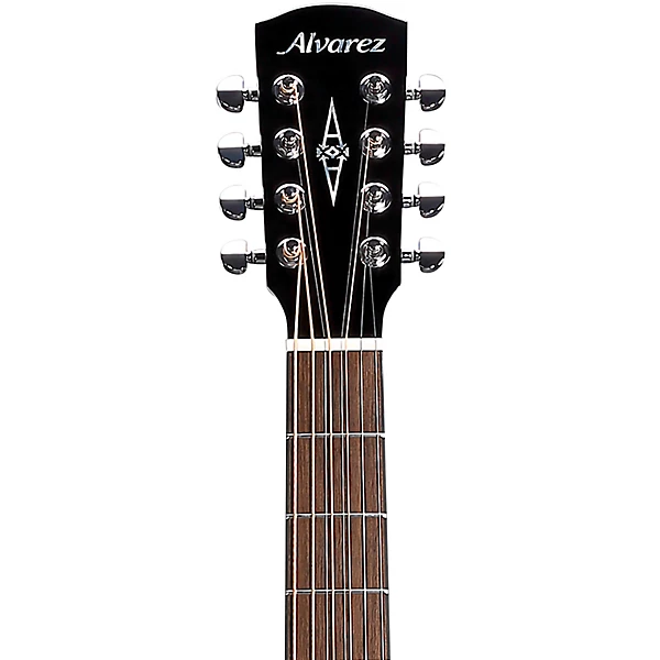 Alvarez ABT60CE 8 String Baritone Acoustic Electric Guitar Black