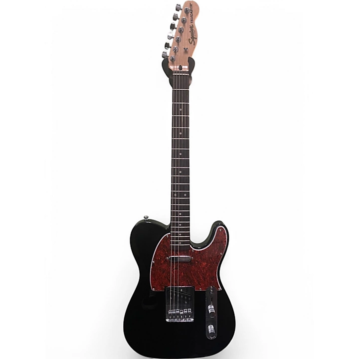 Squier Used Squier FSR Standard Telecaster Black Solid Body Electric Guitar.gc