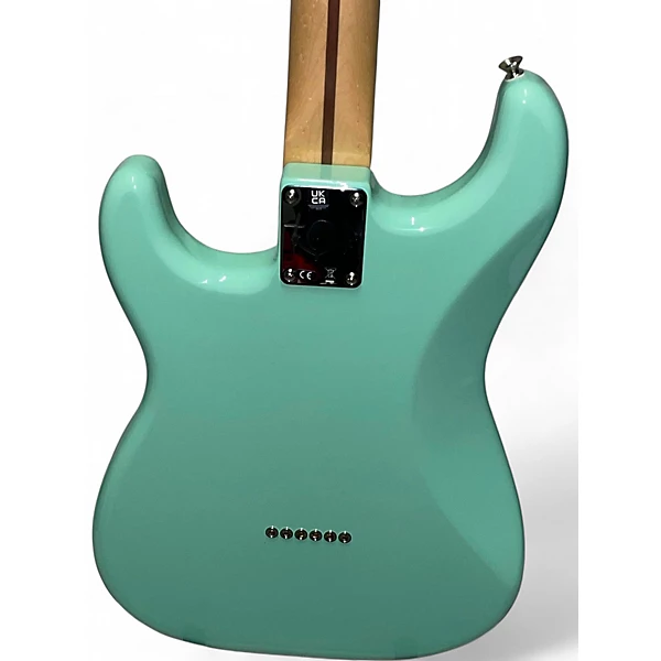 Used Fender Tom Delonge Signature Stratocaster Seafoam Green Solid Body Electric Guitar