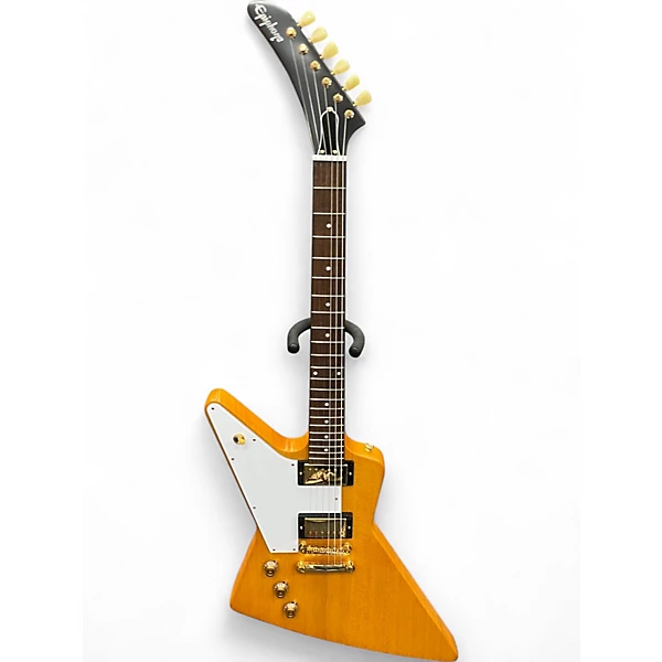 Epiphone Used Epiphone Korina Flying V Natural Electric Bass Guitar