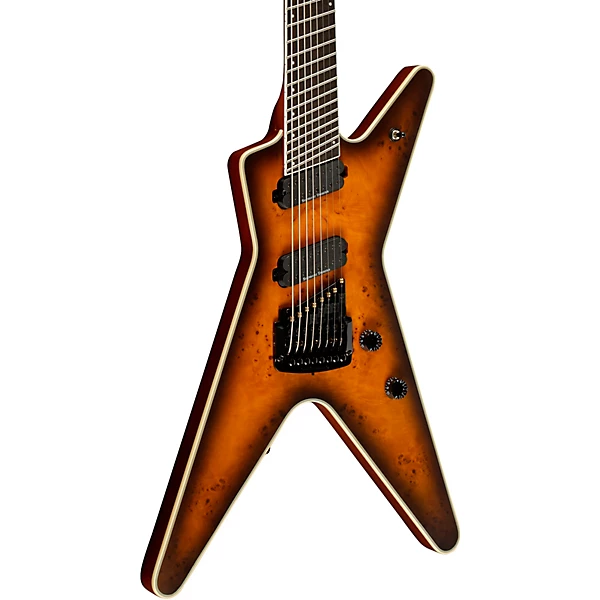 ML Select 8 String Multi Scale with Kahler Electric Guitar Satin Natural Black Burst