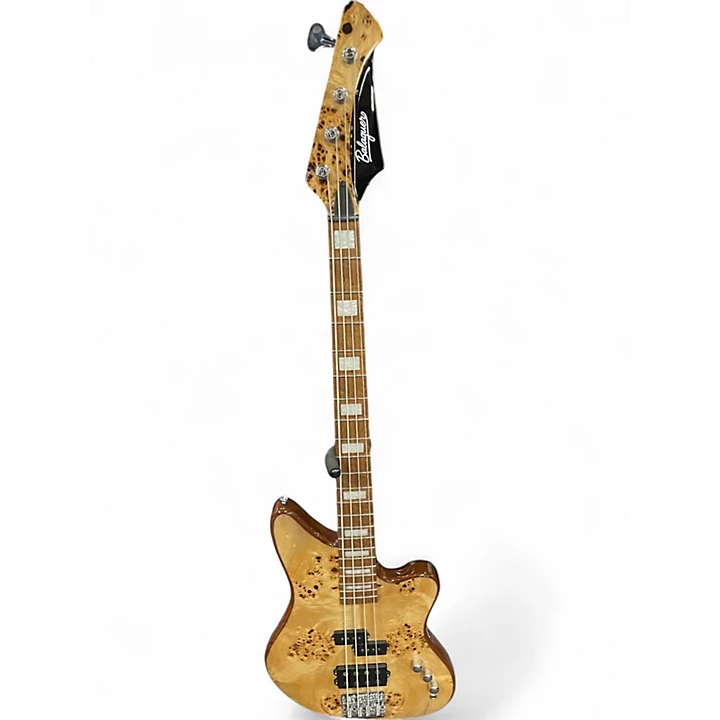 Balaguer Used Balaguer Fusion Natural Burl Electric Bass Guitar.gc