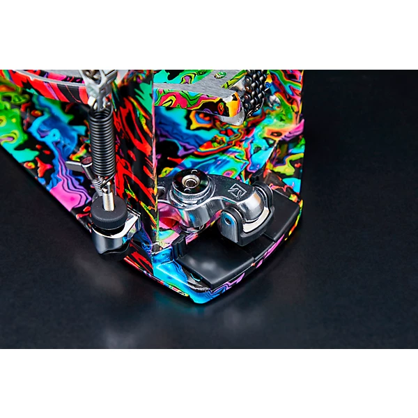 Limited Edition 50th Anniversary Iron Cobra Power Glide Psychedelic Rainbow Double Pedal