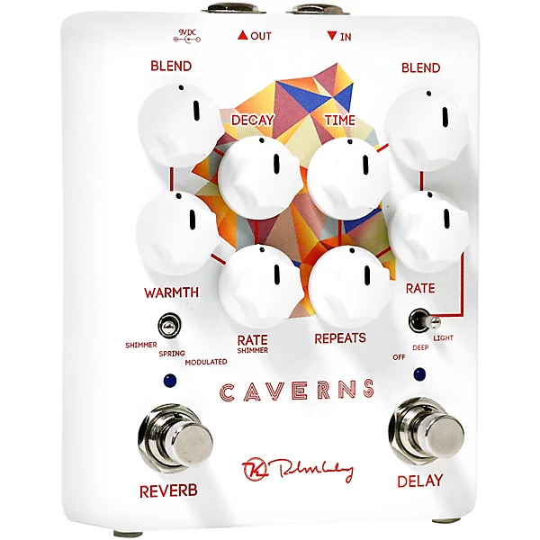 Caverns V2 Delay Reverb Effects Pedal
