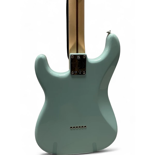 Used Fender Tom Delonge Signature Stratocaster Daphne Blue Solid Body Electric Guitar