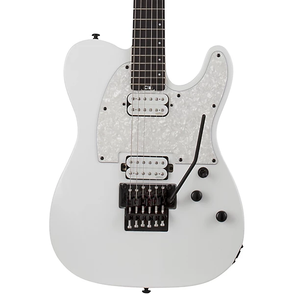 Schecter Guitar Research SVSS PT FR Rosewood Fingerboard Electric Guitar Level 2 Metallic White White Pearloid Pickguard