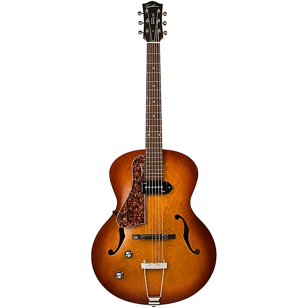 Left Handed 5th Avenue Kingpin P90 ElectrIc Guitar Cognac Burst