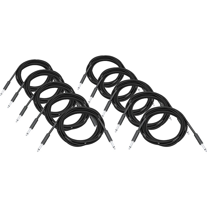 Braided Instrument Cable 1 4 10 ft 10 Pack