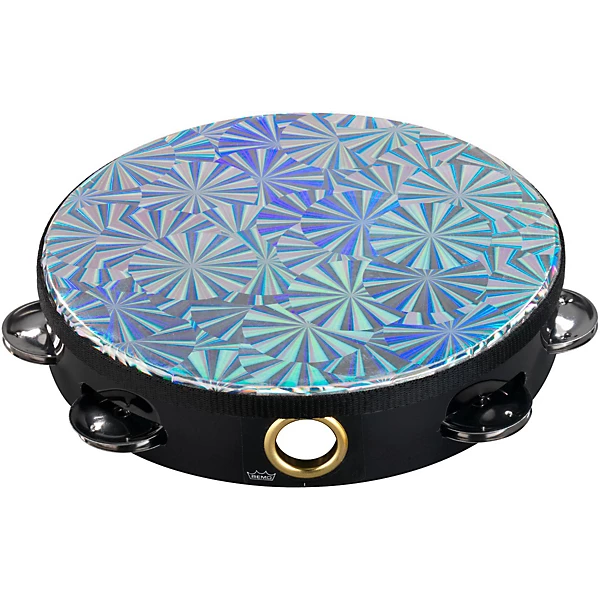 Prizmatic Single Row Tambourine 8 in Chrome