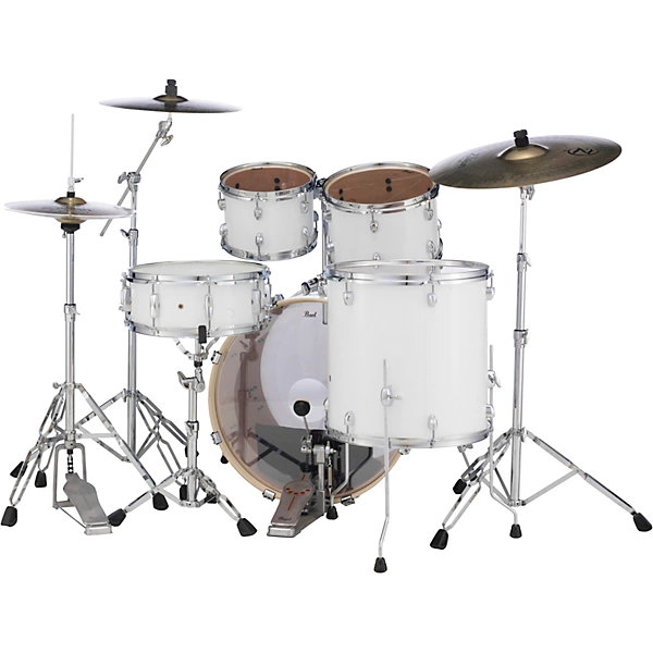 Pearl Export Standard 5 Piece Drum Set with Hardware Level 1 Pure White H94539004005000.gc