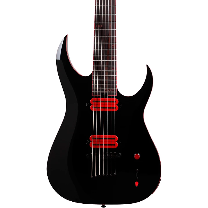 Sunset 7 Red Dawn Electric Guitar Gloss Black