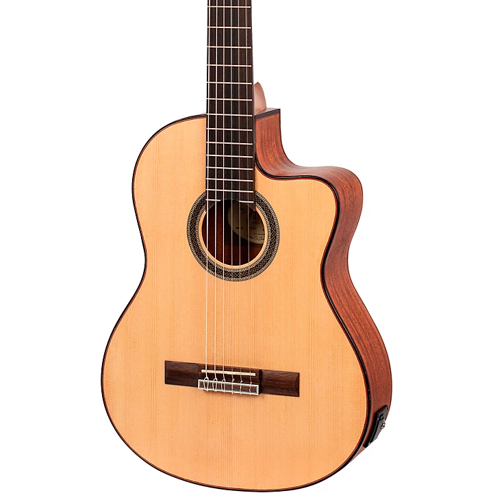 VC704 700 Series Nylon String Classical Acoustic Electric Guitar Natural