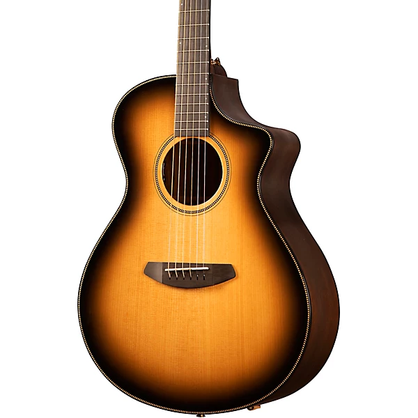 Breedlove Oregon Sitka Spruce Myrtlewood Cutaway Concert Acoustic Electric Guitar Saddleback