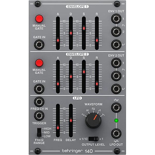 140 Dual Envelope LFO Eurorack Module