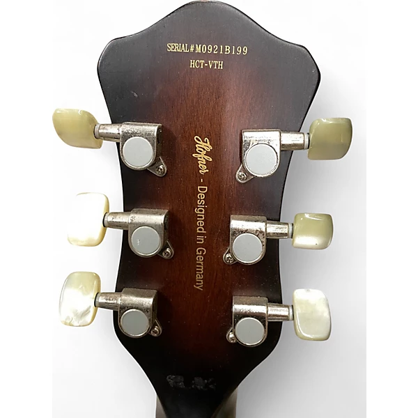 Hofner Used Hofner VERYTHIN CONTEMPORARY SERIES LIMITED EDITION 2 Color Sunburst Hollow Body Electric Guitar.gc