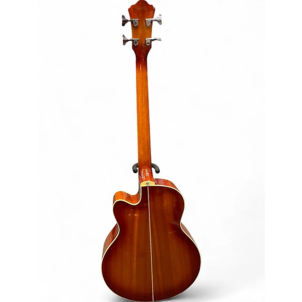 Used Ibanez AEB20E Orange BURST Acoustic Bass Guitar