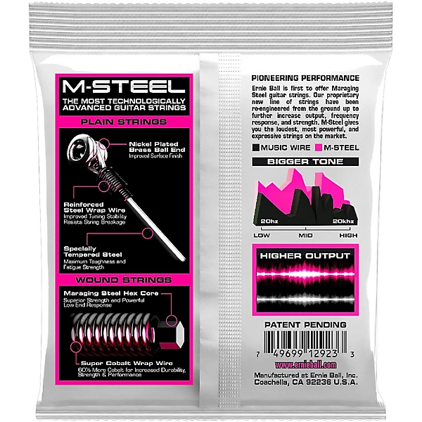 2923 M Steel Super Slinky Electric Guitar Strings