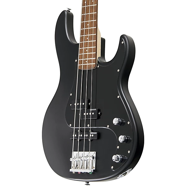 LTD AP 204 Electric Bass Guitar Satin Black Black Pickguard