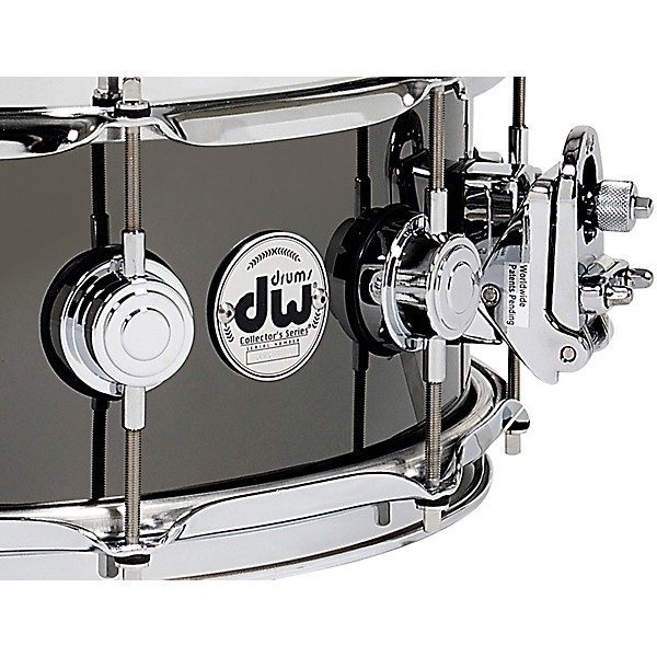 Collectors Series Black Nickel Over Brass Metal Snare Drum