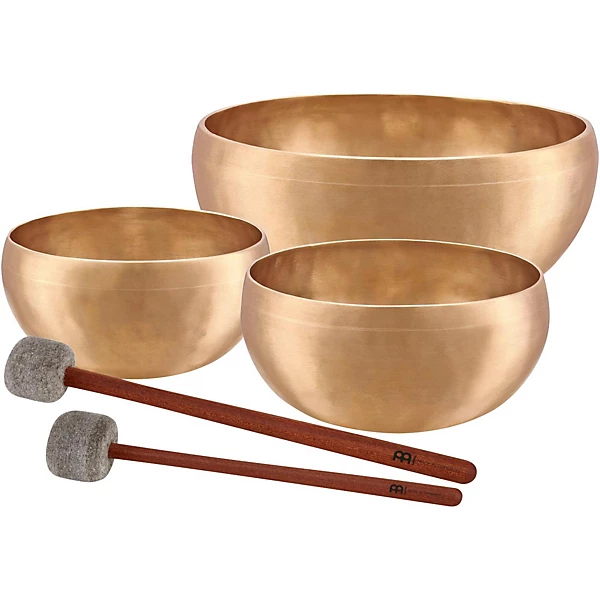 Sonic Energy SB C 3800 Cosmos Series 3 Piece Therapy Singing Bowl Set with Free Mallets