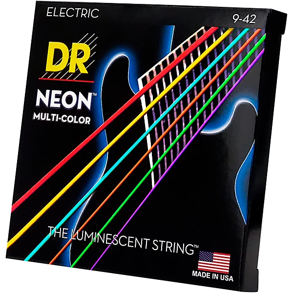 Hi Def NEON Multi Color Coated Lite Electric Guitar Strings