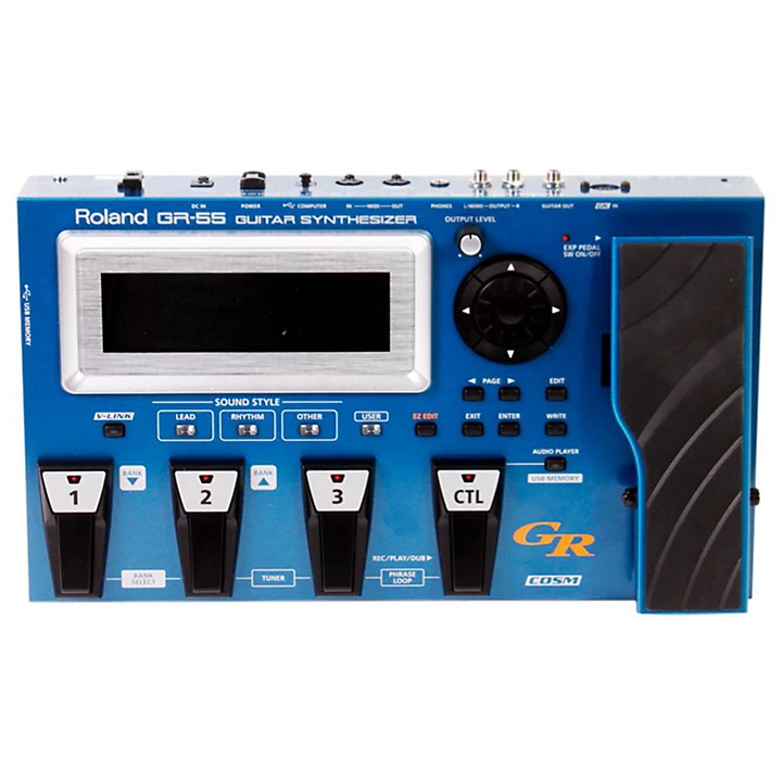 Roland GR 55 Guitar Synthesizer Level 2 Black With GK 3 Divided Pickup