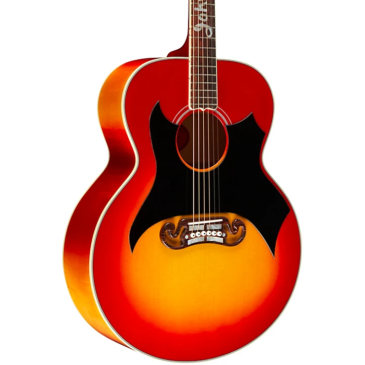 Johnny Cash SJ 200 Signature Limited Edition Acoustic Electric Guitar Vintage Cherry Sunburst