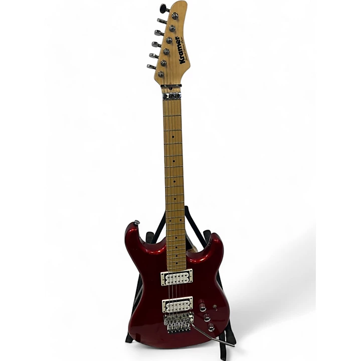 Used 2010s Kramer Pacer Limited Edition Candy Apple Red Metallic Solid Body Electric Guitar