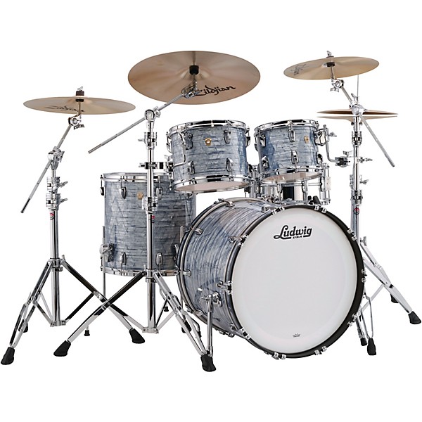 Classic Maple 4 Piece Mod Shell Pack with 22 Bass Drum Sky Blue Pearl