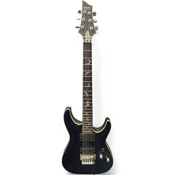 Schecter Guitar Research Used Schecter Guitar Research Damien Platinum Trans Black Solid Body Electric Guitar.gc