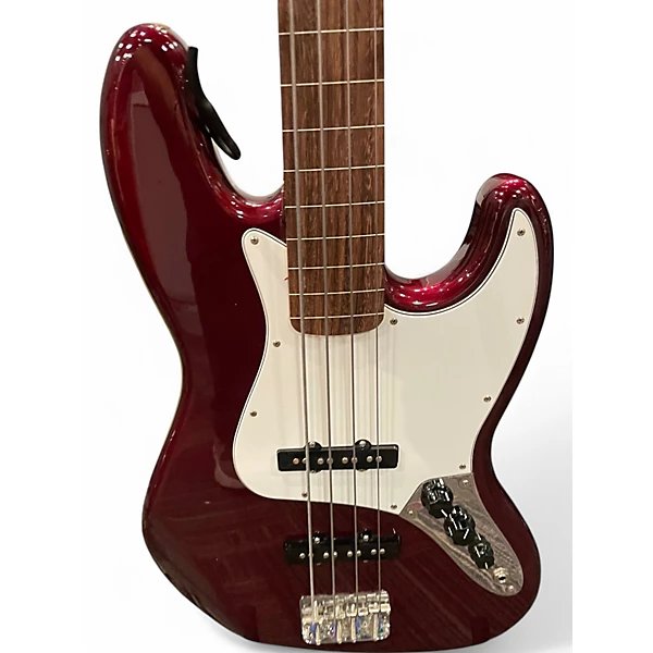 Fender Used 2008 Fender Standard Fretless Jazz Bass Wine Red Electric Bass Guitar.gc