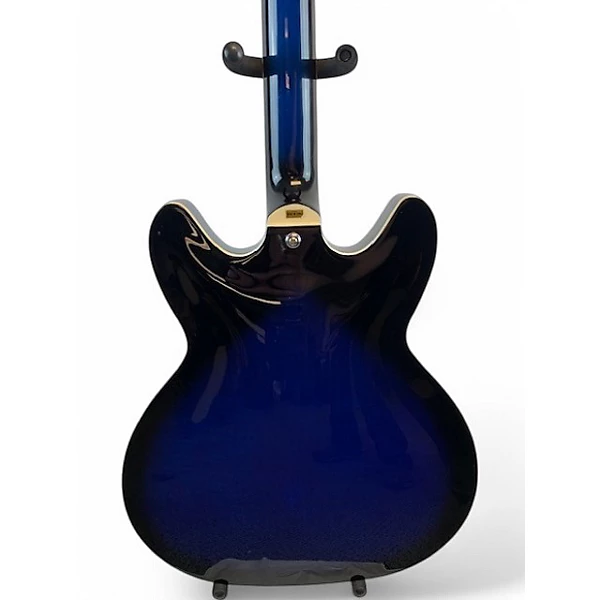 Used Hagstrom SUPER VIKING Blue Burst Hollow Body Electric Guitar