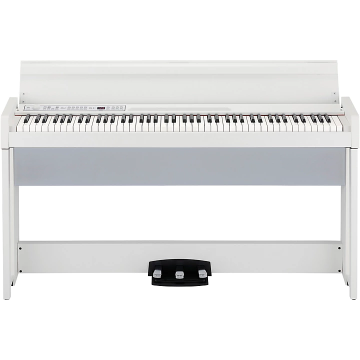 C1 Air Digital Piano with RH3 Action Bluetooth Audio Receiver White 88 Key
