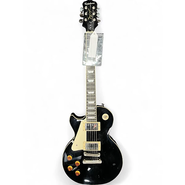 Used Epiphone Les Paul Standard Left Handed Black Electric Guitar