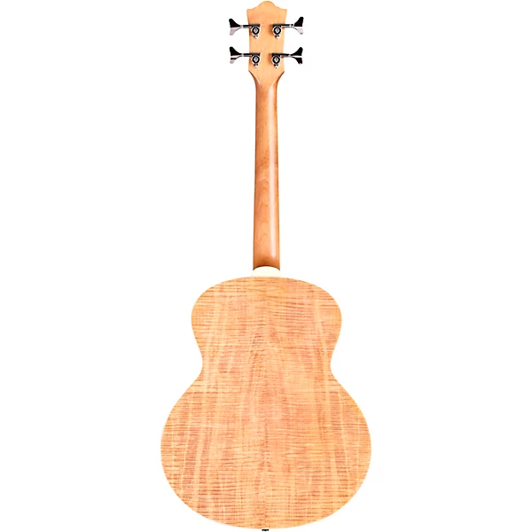 Jumbo Junior Acoustic Electric Bass Guitar Flame Maple
