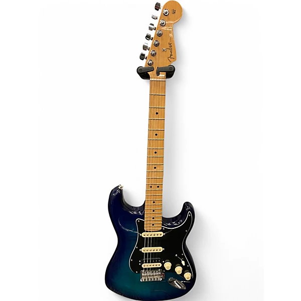 Used 2024 Fender LIMITED EDITION PLAYER STRATOCASTER HSS PLUS Blue Burst Solid Body Electric Guitar