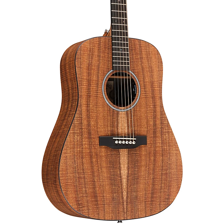 Martin DX1E X Series Left Handed Dreadnought Acoustic Electric Guitar Figured Koa