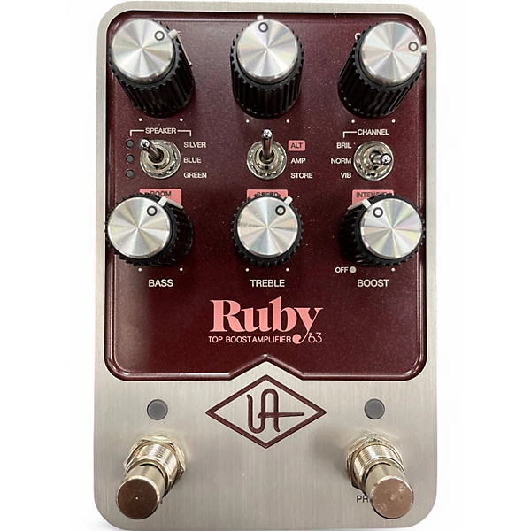 Universal Audio Used Universal Audio Ruby Top Boost Amplifier 63 Guitar Preamp