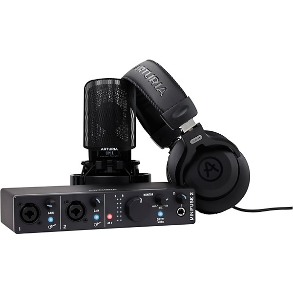 Arturia MiniFuse 2 Recording Studio Pack Level 1 Black M05432004001000.gc