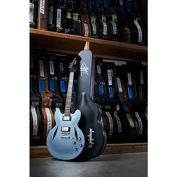 Dave Grohl DG 335 Semi Hollow Electric Guitar Pelham Blue