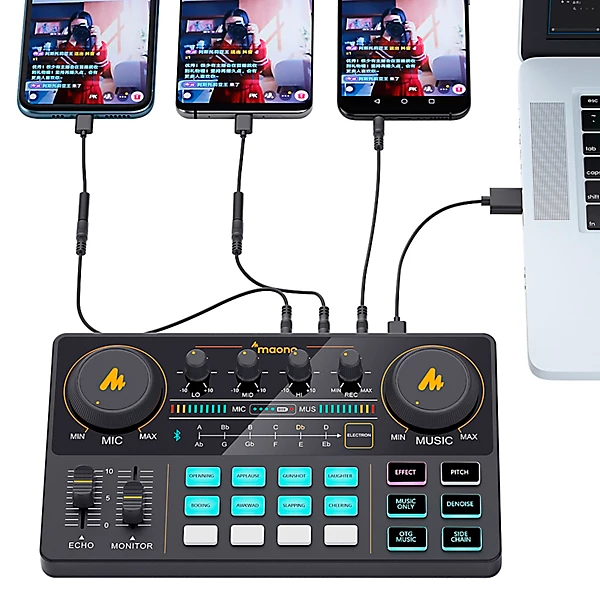 maono MAONOCASTER Lite Portable All In One Podcast Production Studio Level 1 L88136004000000.gc